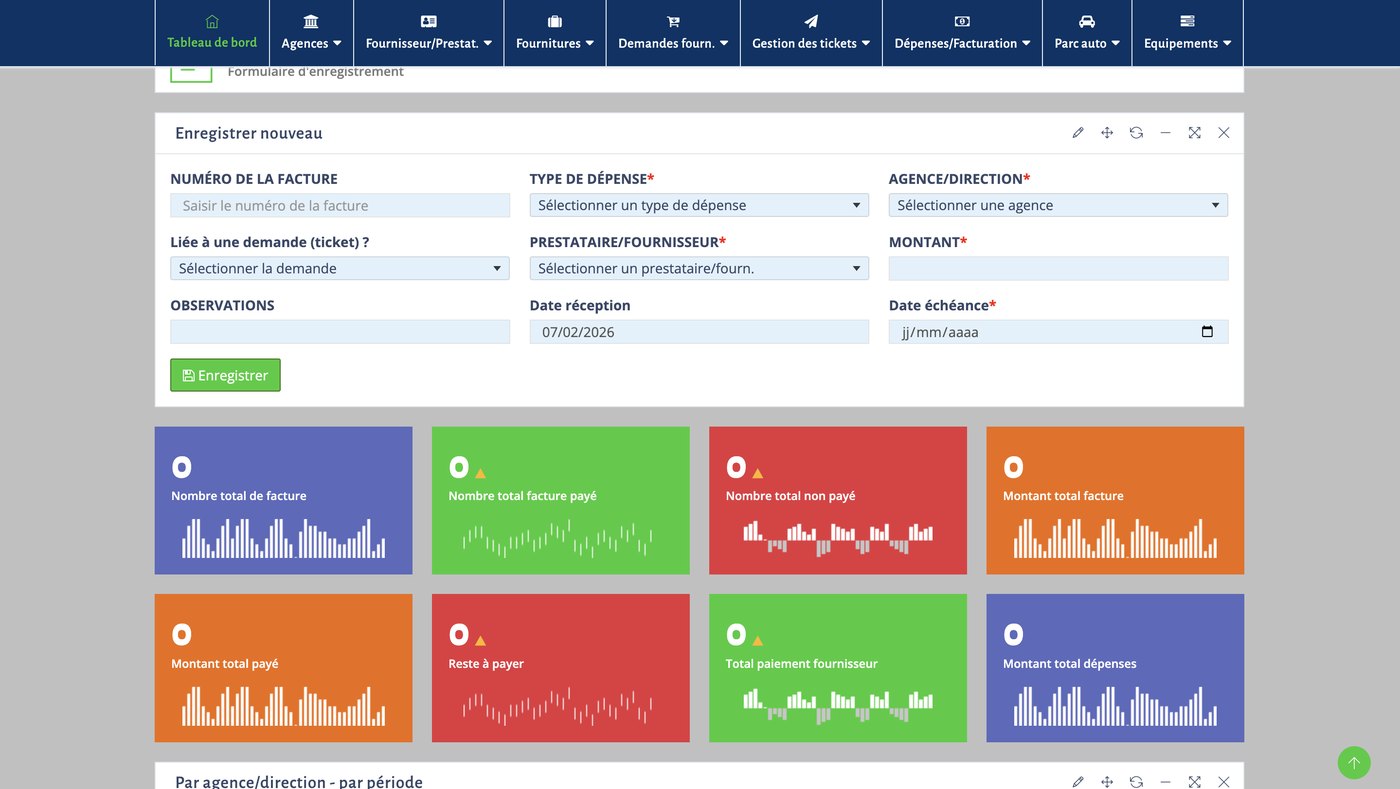 Enregistrement d’une facture dans AGRFlow